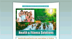 Desktop Screenshot of healthystrongfamily.com